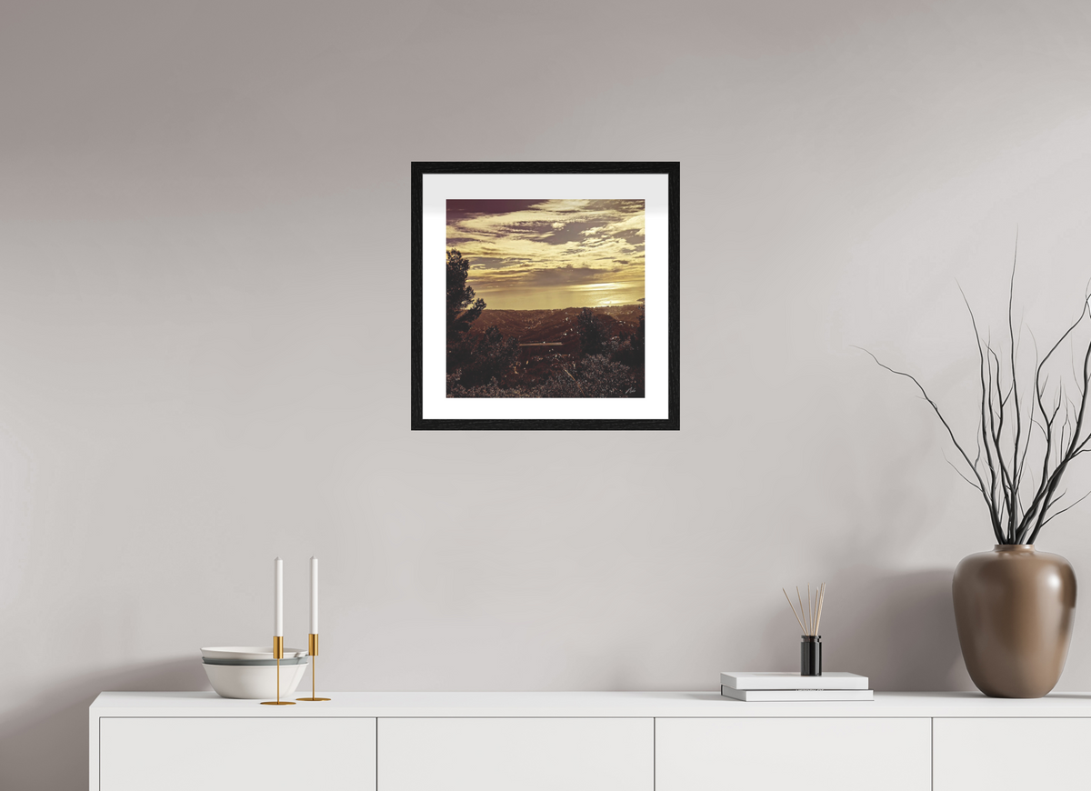 40 x 40 cm, Contemplationnisme — Fine Art Encadré Monts et merveilles — IV