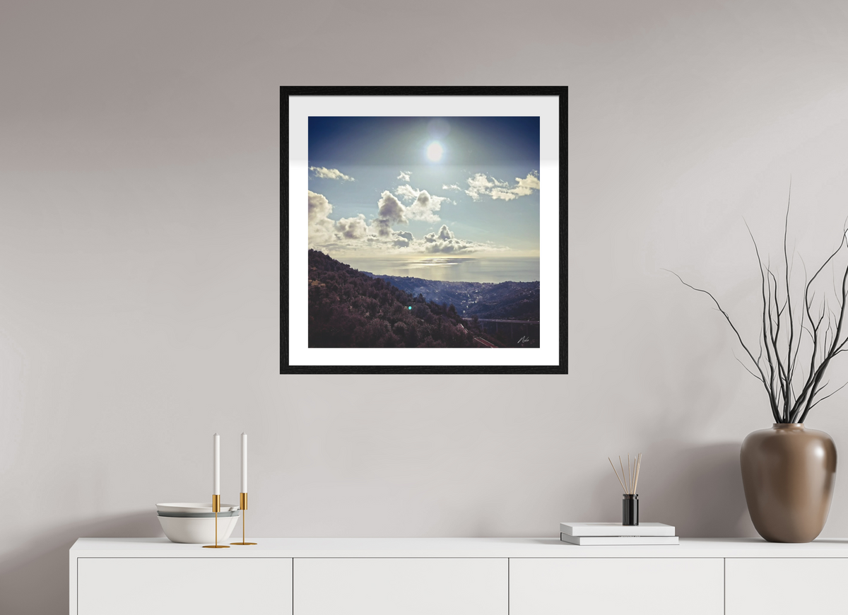 60 x 60 cm, Contemplationnisme — Fine Art Encadré Monts et merveilles — V