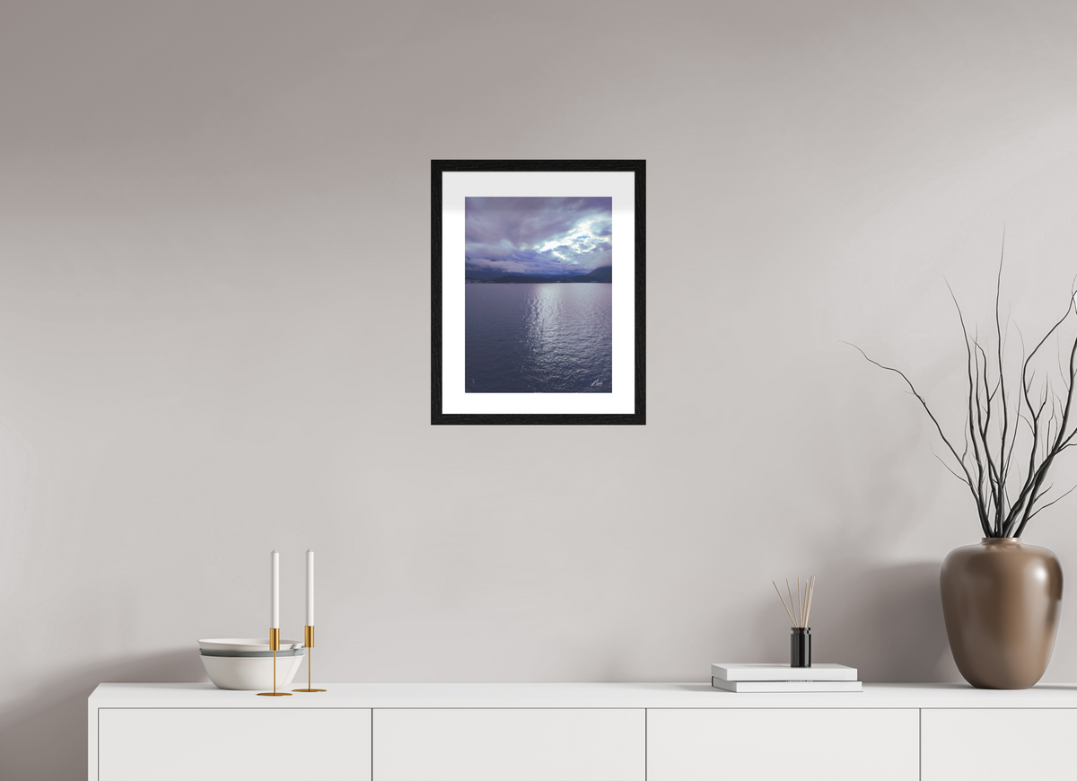 30 x 40 cm, Contemplationnisme — Fine Art Encadré Miroir céleste — V