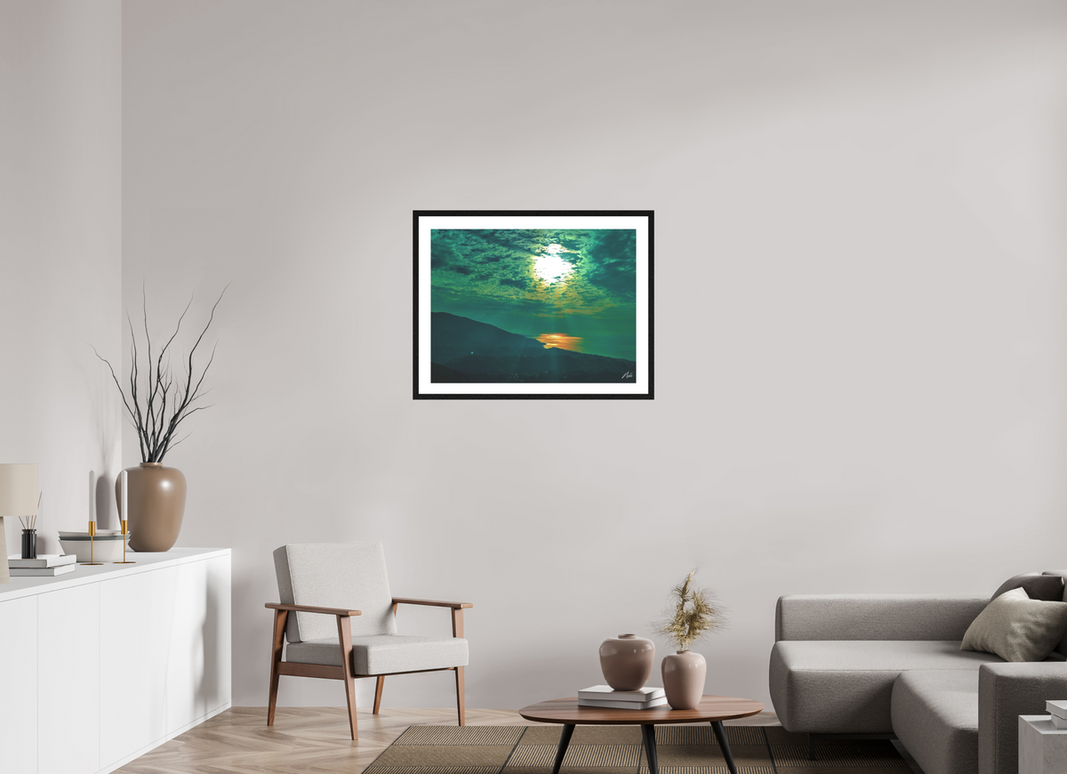 80 x 60 cm, Contemplationnisme — Fine Art Encadré FRONTIERE — IV
