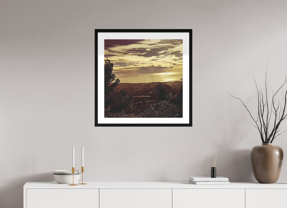 60 x 60 cm, Contemplationnisme — Fine Art Encadré Monts et merveilles — IV