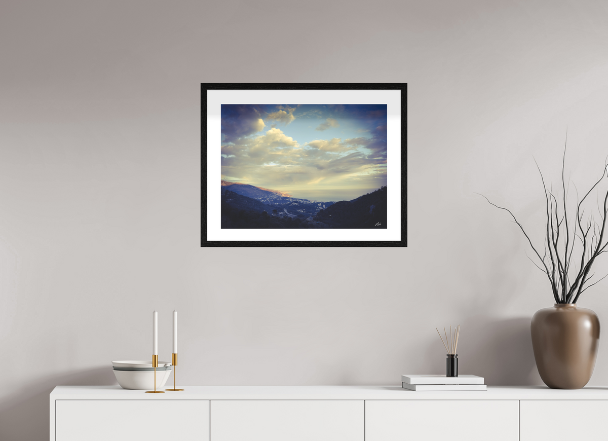 60 x 45 cm, Contemplationnisme — Fine Art Encadré Monts et merveilles — I