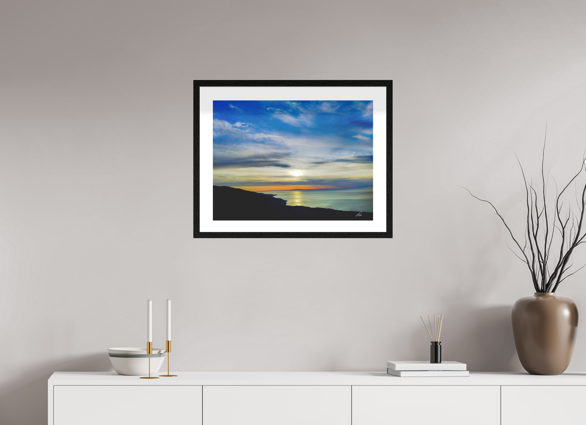 60 x 45 cm, Contemplationnisme — Fine Art Encadré FRONTIERE — II