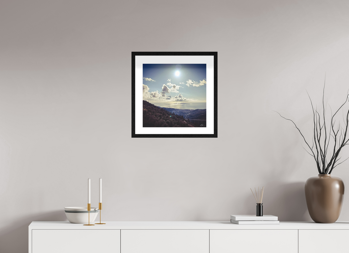 40 x 40 cm, Contemplationnisme — Fine Art Encadré Monts et merveilles — V