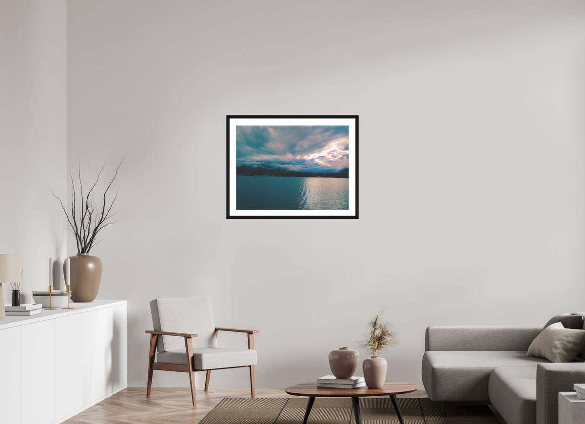 80 x 60 cm, Contemplationnisme — Fine Art Encadré Miroir céleste — II