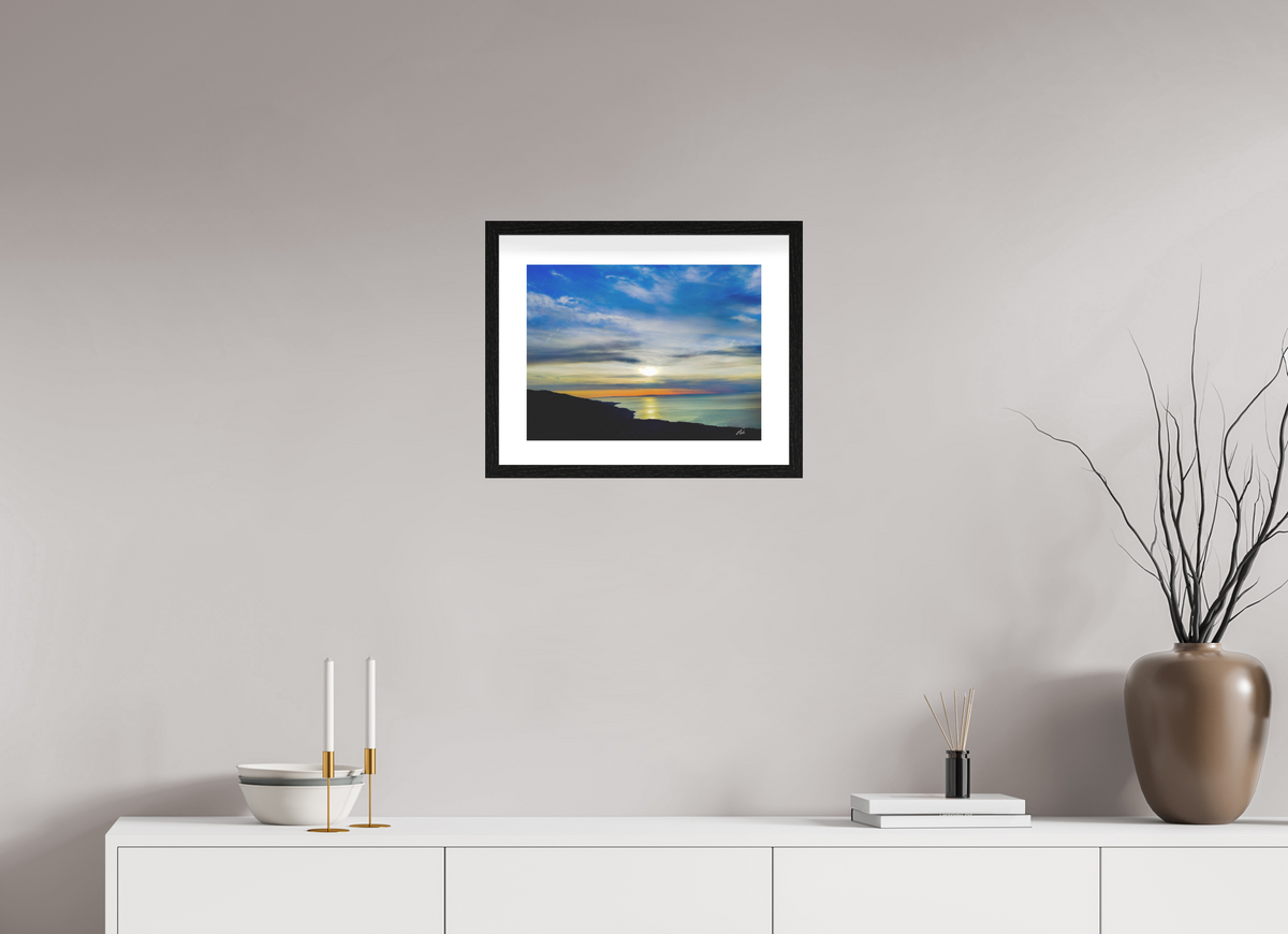 40 x 30 cm, Contemplationnisme — Fine Art Encadré FRONTIERE — II
