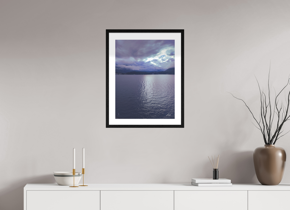 45 x 60 cm, Contemplationnisme — Fine Art Encadré Miroir céleste — V