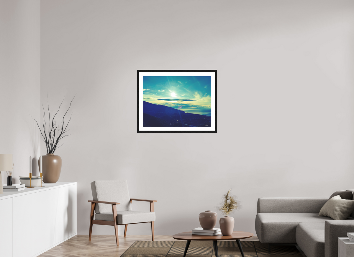 80 x 60 cm, Contemplationnisme — Fine Art Encadré Monts et merveilles — VI