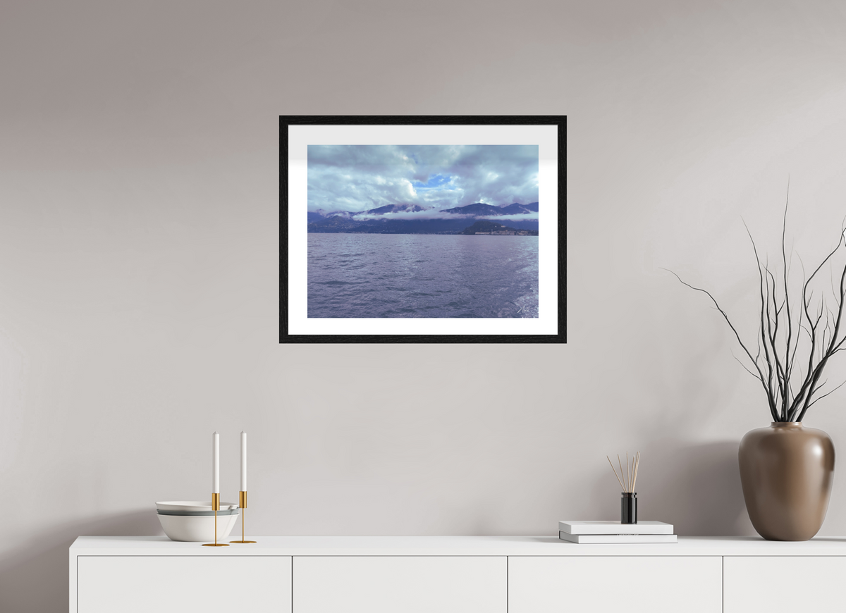 60 x 45 cm, Contemplationnisme — Fine Art Encadré Miroir céleste — I