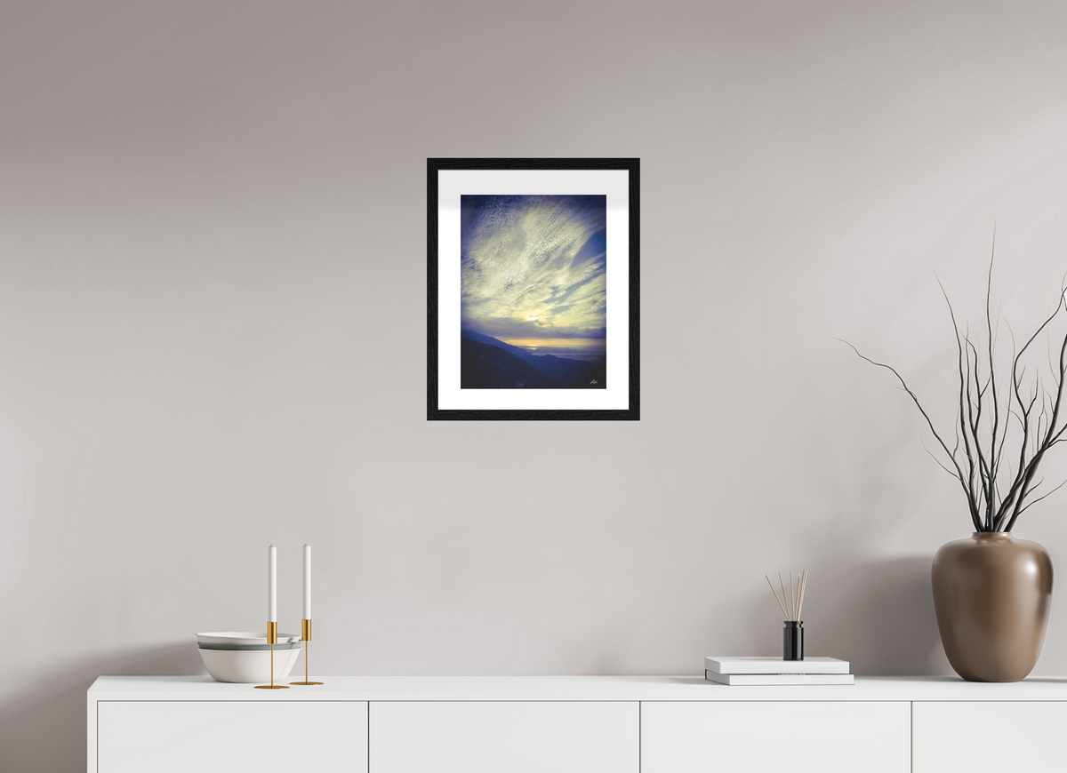 30 x 40 cm, Contemplationnisme — Fine Art Encadré FRONTIERE — III