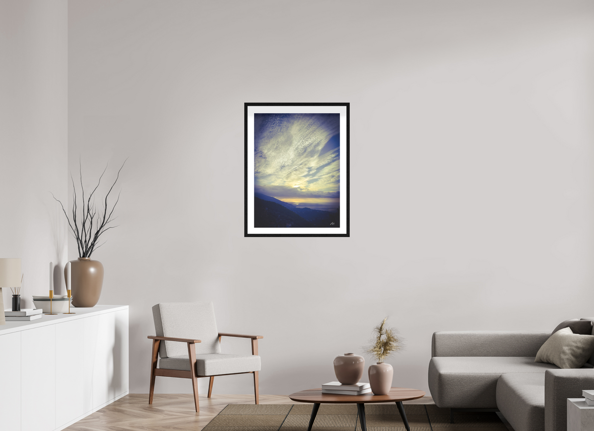60 x 80 cm, Contemplationnisme — Fine Art Encadré FRONTIERE — III