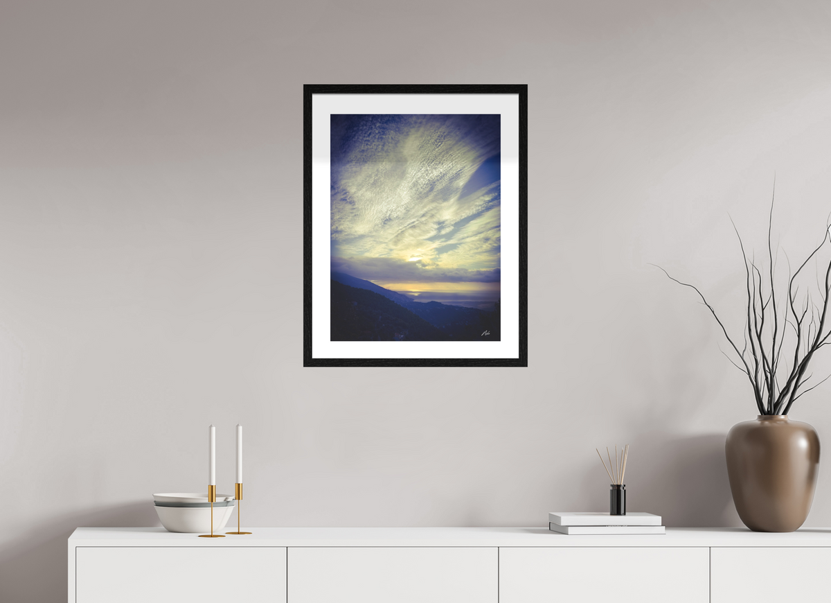 45 x 60 cm, Contemplationnisme — Fine Art Encadré FRONTIERE — III