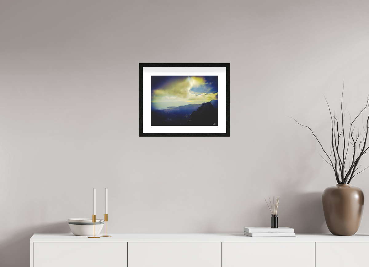 40 x 30 cm, Contemplationnisme — Fine Art Encadré Monts et merveilles — III