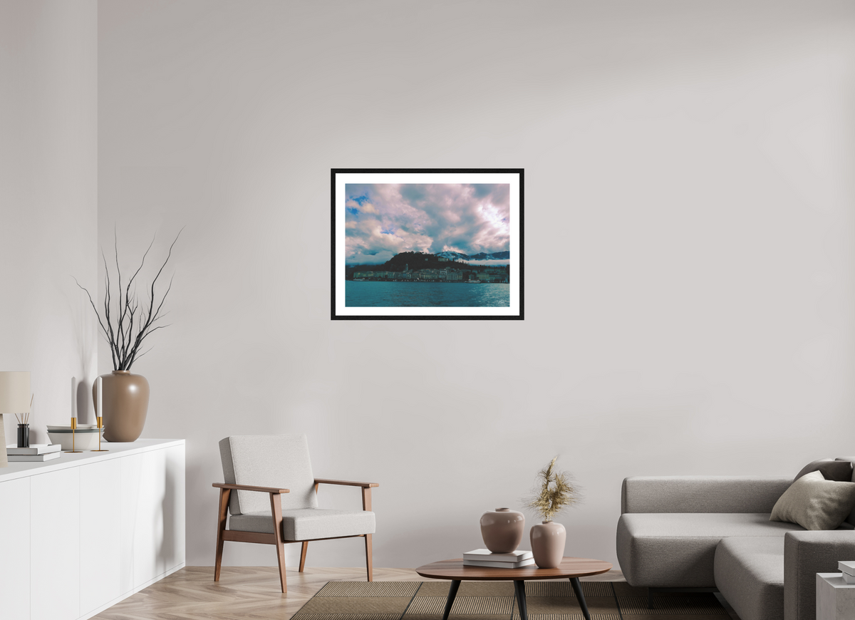 80 x 60 cm, Contemplationnisme — Fine Art Encadré Miroir céleste — III