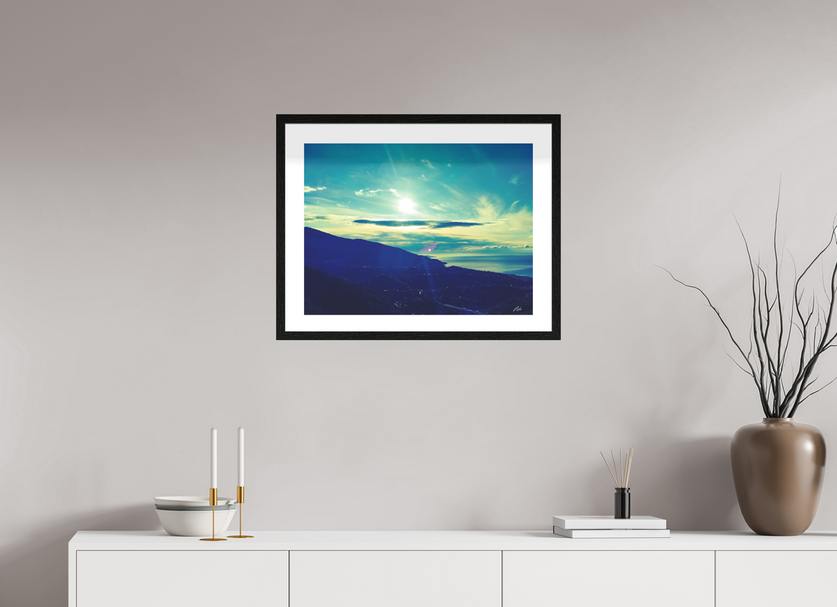 60 x 45 cm, Contemplationnisme — Fine Art Encadré Monts et merveilles — VI