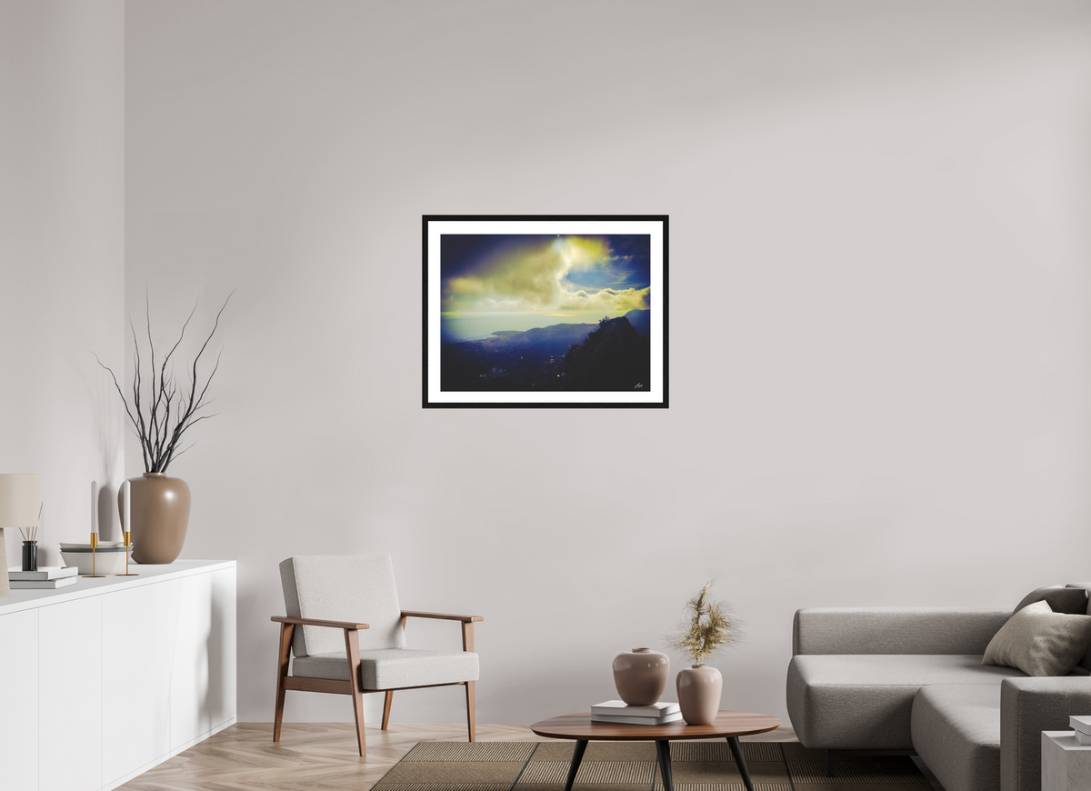 80 x 60 cm, Contemplationnisme — Fine Art Encadré Monts et merveilles — III