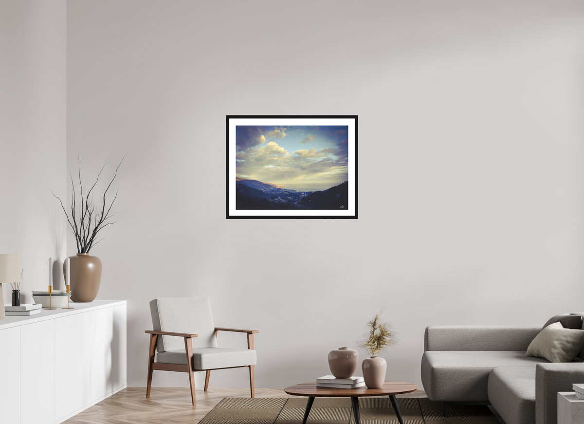 80 x 60 cm, Contemplationnisme — Fine Art Encadré Monts et merveilles — I