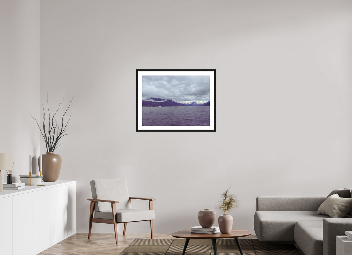 80 x 60 cm, Contemplationnisme — Fine Art Encadré Miroir céleste — VI