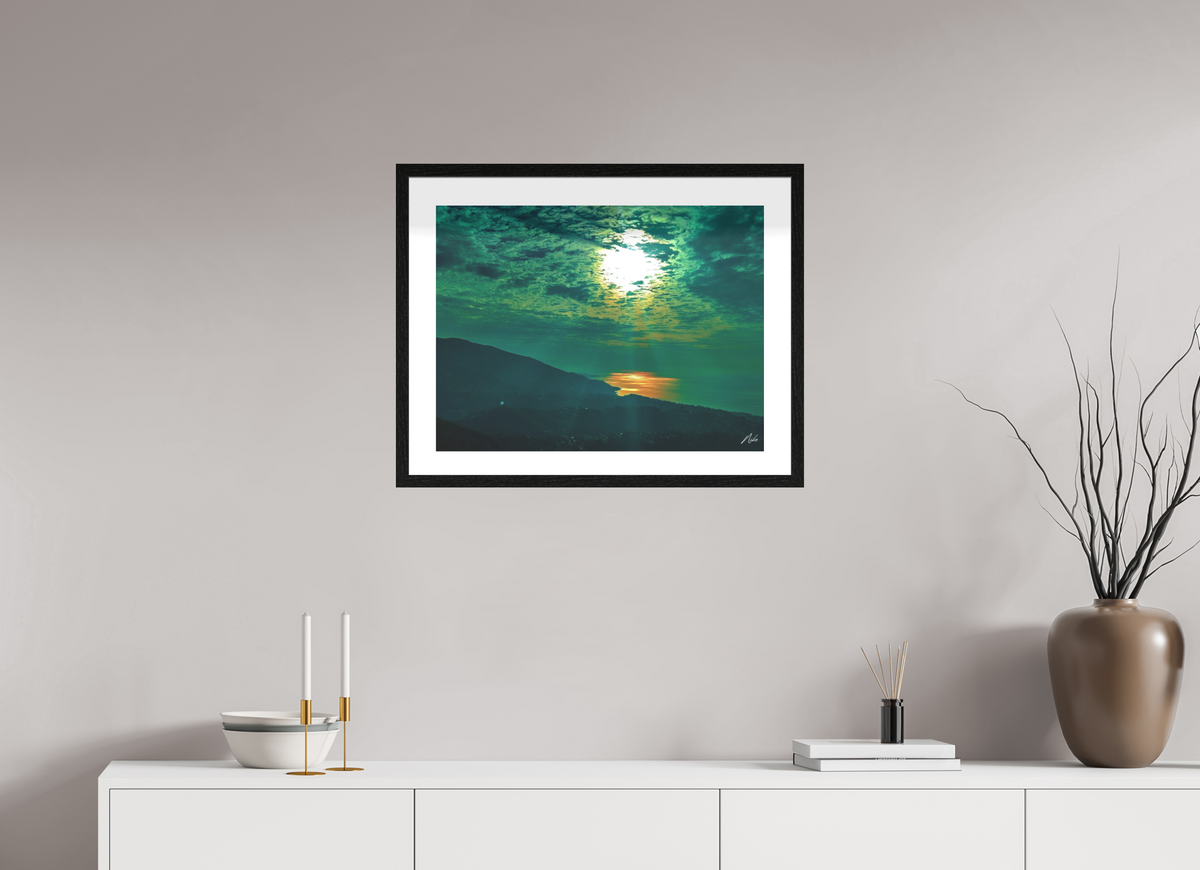 60 x 45 cm, Contemplationnisme — Fine Art Encadré FRONTIERE — IV