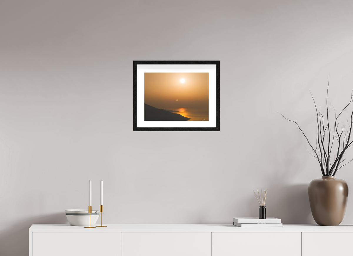 40 x 30 cm, Contemplationnisme — Fine Art Encadré FRONTIERE — VI