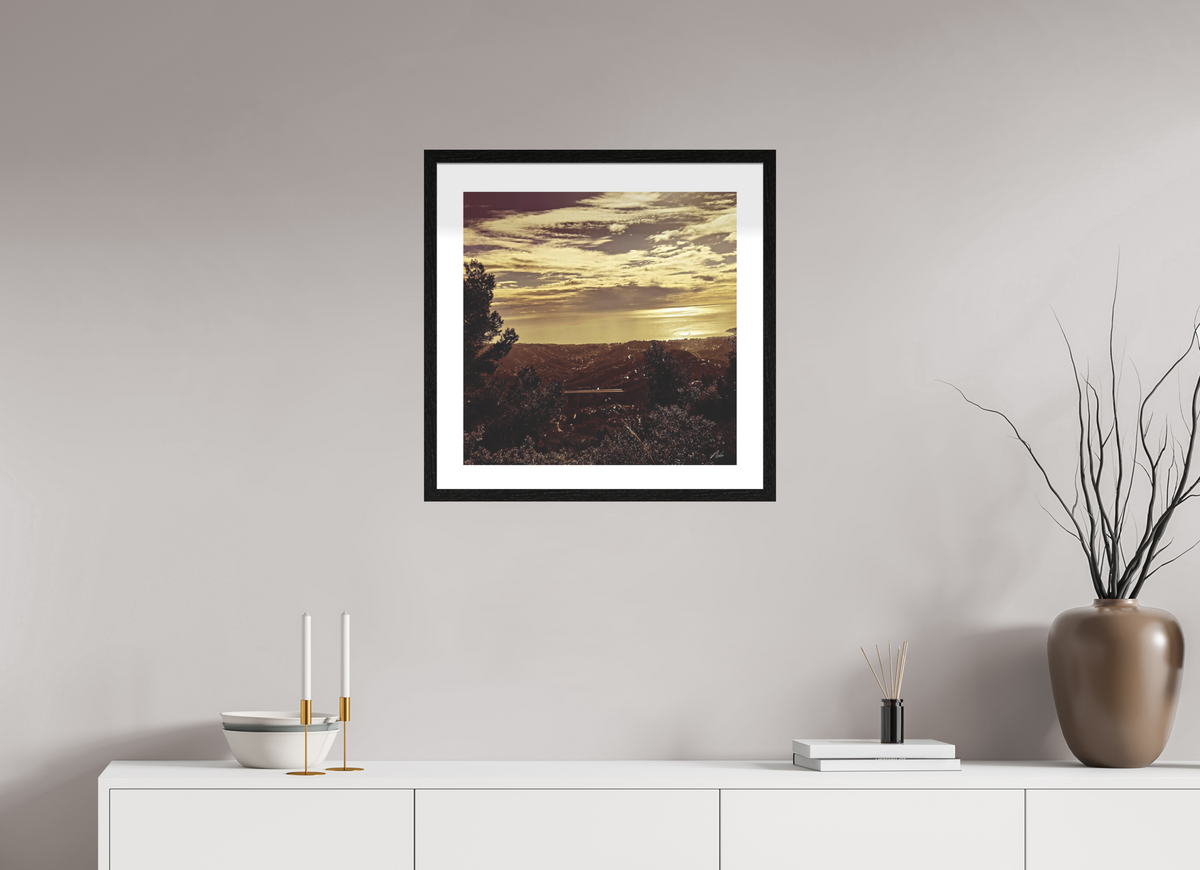 50 x 50 cm, Contemplationnisme — Fine Art Encadré Monts et merveilles — IV
