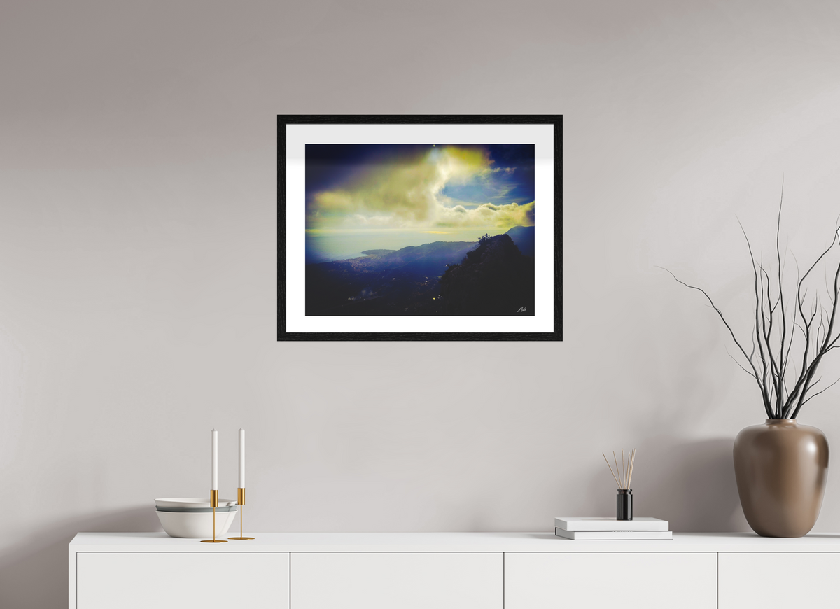 60 x 45 cm, Contemplationnisme — Fine Art Encadré Monts et merveilles — III