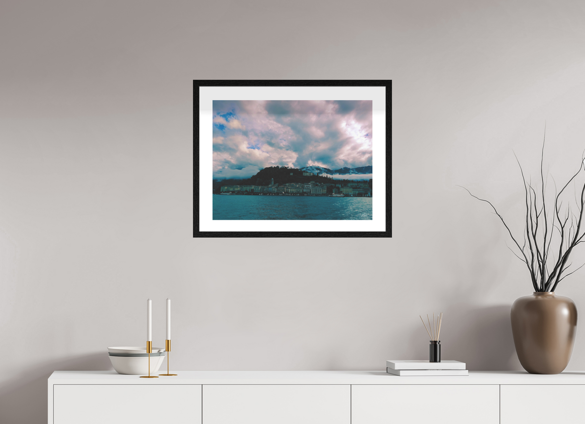 60 x 45 cm, Contemplationnisme — Fine Art Encadré Miroir céleste — III