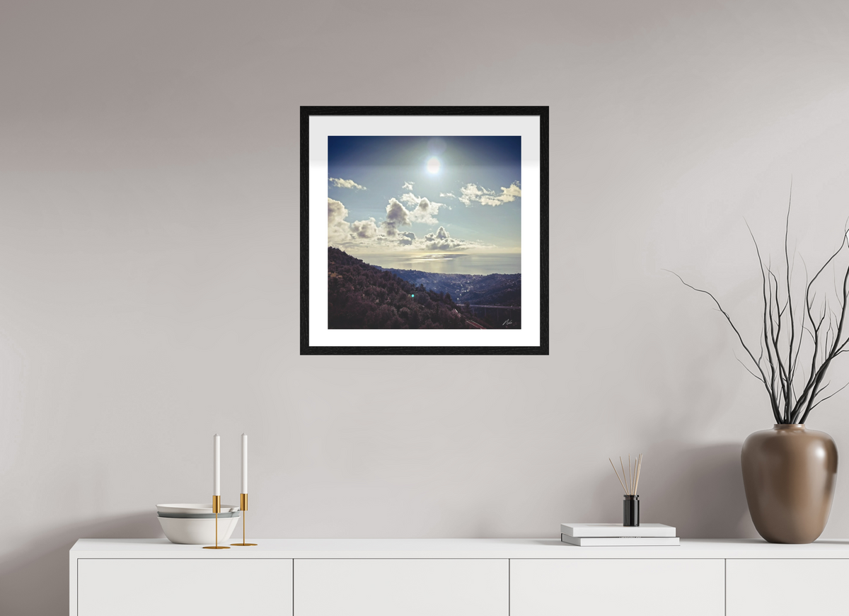 50 x 50 cm, Contemplationnisme — Fine Art Encadré Monts et merveilles — V