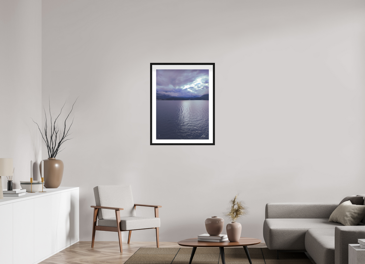 60 x 80 cm, Contemplationnisme — Fine Art Encadré Miroir céleste — V